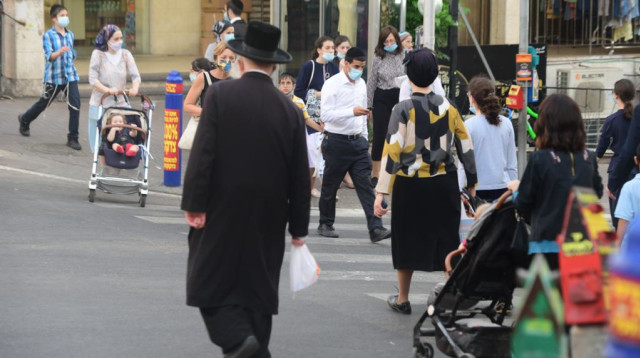 קורונה בישראל: בני ברק (צילום: אבשלום ששוני)