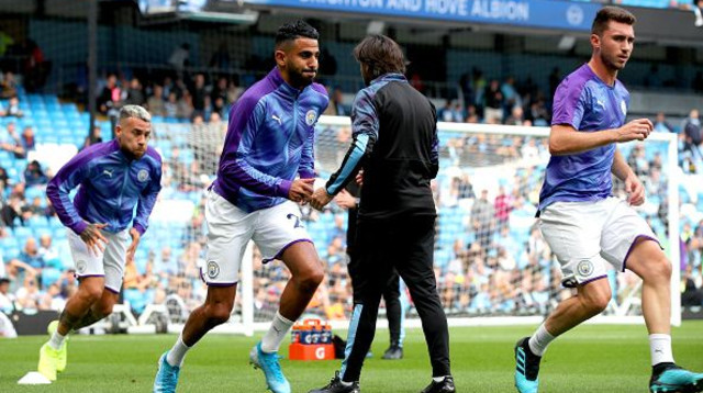 איימריק לאפורט וריאד מאחרז (צילום: Nick Potts/PA Images via Getty Images)