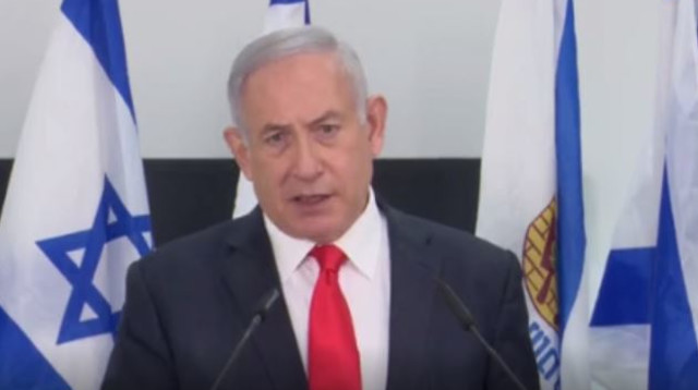 בנימין נתניהו בהצהרה בבית שמש (צילום: לע"מ)