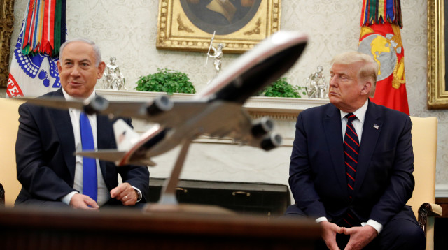 טראמפ ונתניהו בבית הלבן (צילום: REUTERS/Tom Brenner)