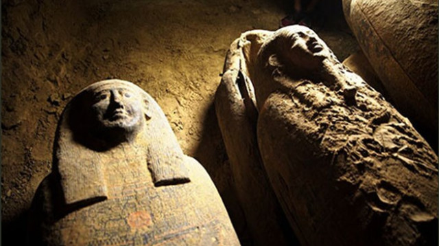 ארונות הקבורה שנמצאו במצרים (צילום: egymonuments)