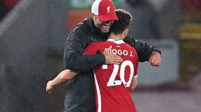 דייגו ז’וטה עם יורגן קלופ (צילום: Laurence Griffiths/PA Images via Getty Images)