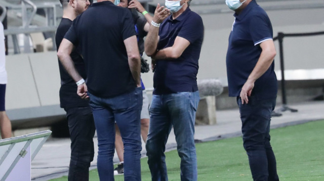 משה חוגג, אלי אוחנה, מוני ברוש (צילום: דני מרון)