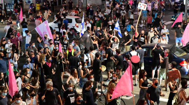 מחאות נגד נתניהו ברחבי הארץ (צילום: אבשלום ששוני)