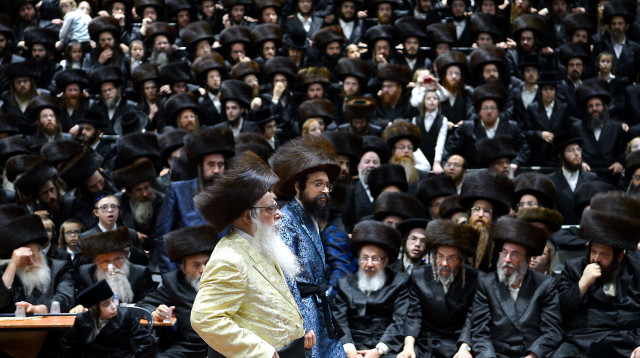 חתונת אחת מנכדותיו של האדמו"ר מצאנז, ארכיון (למצולמים אין קשר לנאמר בכתבה) (צילום: יוסי זליגר, פלאש 90)