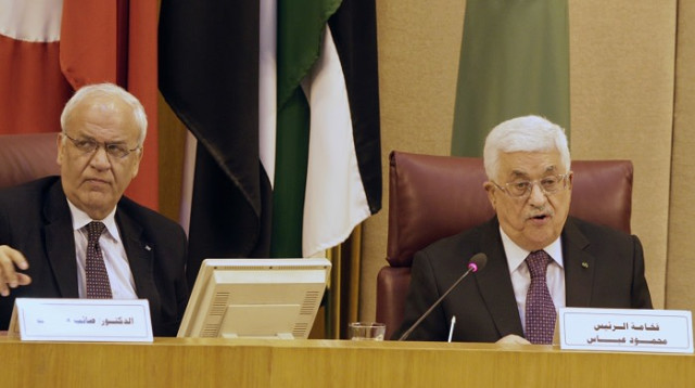 סאיב עריקאת ואבו מאזן  (צילום:  REUTERS/Mohamed Abd El Ghany)