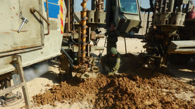 מנהרת הטרור שנחשפה על ידי כוח צה"ל (צילום: דובר צה"ל)