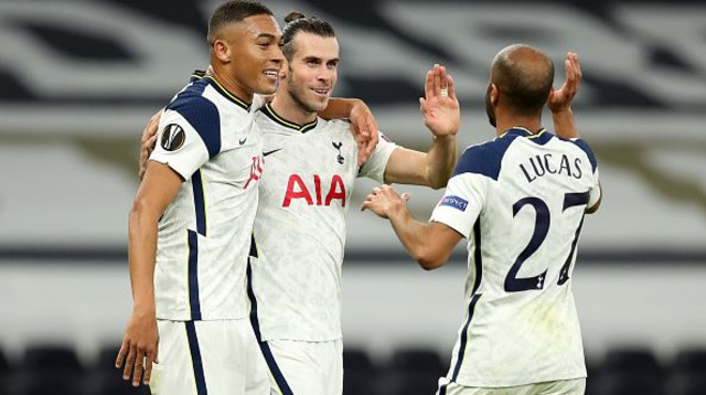 שחקני טוטנהאם חוגגים (צילום: Tottenham Hotspur FC/Tottenham Hotspur FC via Gett)