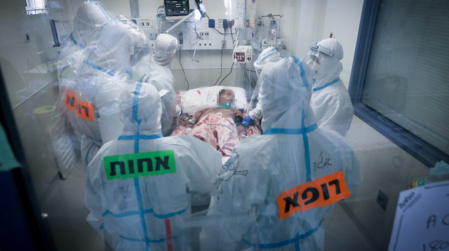 מחלקת קורונה רופא אחות (צילום: מארק ישראל סלם)