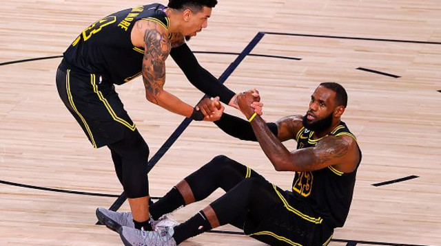 דני גרין ולברון ג’יימס (צילום: Kevin C. Cox/Getty Images)