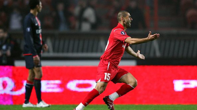 סלים טועמה חוגג מול פריז סן ז’רמן (צילום: Nigel French - PA Images via Getty Images)