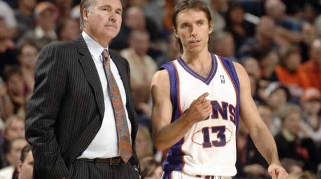 מייק ד’אנטוני, סטיב נאש (צילום: Barry Gossage/NBAE via Getty Images)