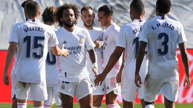 ריאל מדריד חוגגים (צילום: OSCAR DEL POZO/AFP via Getty Images)