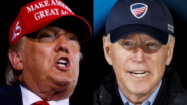 טראמפ וביידן (צילום: REUTERS/Kevin Lamarque,REUTERS/Carlos Barria,REUTERS/Kevin Lamarque (UNITED STATES - Tags: HEADSHOT HEALTH)/File Photo)