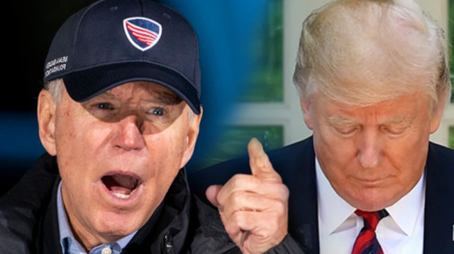 דונלד טראמפ, ג'ו ביידן (צילום: Umar A Farooq in Washington - DREW ANGERER GETTY IMAGES)