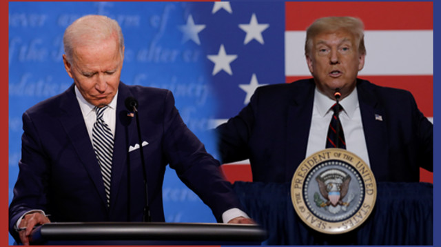 טראמפ ביידן (צילום: REUTERS/Brian Snyder)