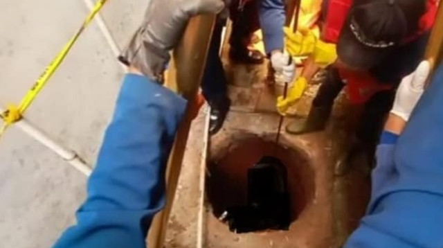 הבור ממנו חולצה גופתה של המורה  (צילום: רשתות חברתיות)