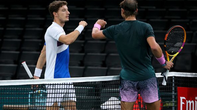 רפאל נדאל, פאבלו קרניו בוסטה (צילום: Jean Catuffe/Getty Images)