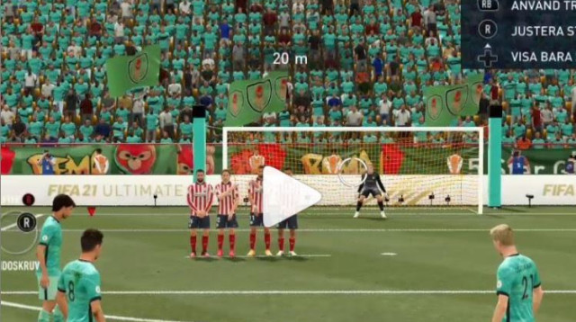 בעיטה חופשית בפיפא 2021 (צילום: rubydinho@ instagram)