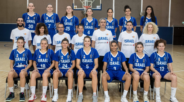 נבחרת ישראל בכדורסל נשים (צילום: עודד קרני, איגוד הכדורסל)