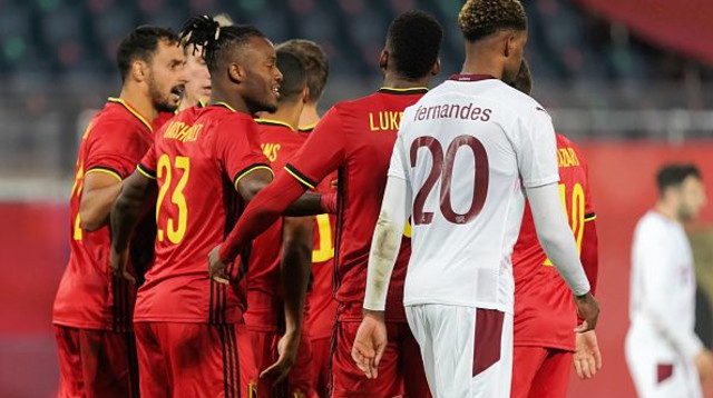 שחקני נבחרת בלגיה (צילום: Sylvain Lefevre/Getty Images)