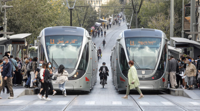הרכבת הקלה בירושלים (צילום: מארק ישראל סלם)