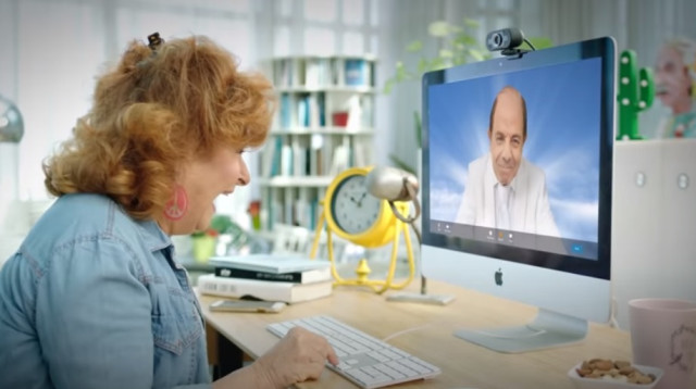 הפרסומת עם ציפי שביט (צילום: צילום מסך)