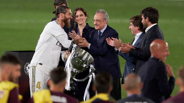 סרחיו ראמוס ופלורנטינו פרס (צילום: Diego Souto/Quality Sport Images/Getty Images)