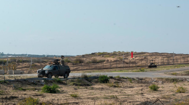 סיור של צה"ל בגבול רצועת עזה (צילום: דובר צה"ל)