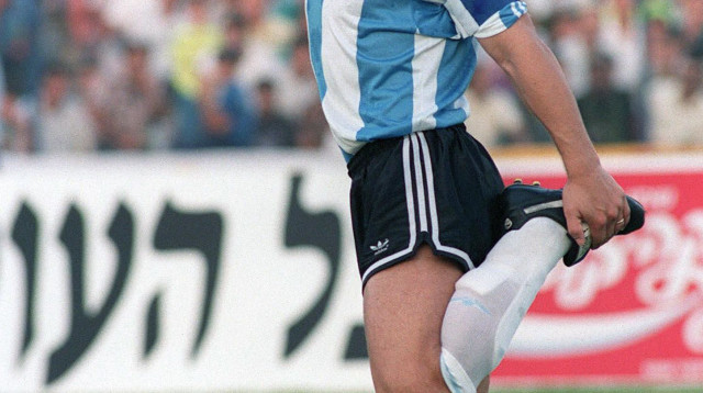 דייגו מראדונה בישראל (צילום: SVEN NACKSTRAND/AFP via Getty Images)