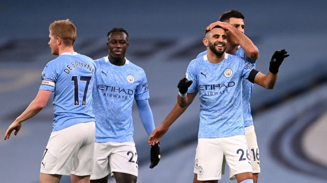 שחקני מנצ’סטר סיטי חוגגים (צילום: Laurence Griffiths - PA Images / Contributor)