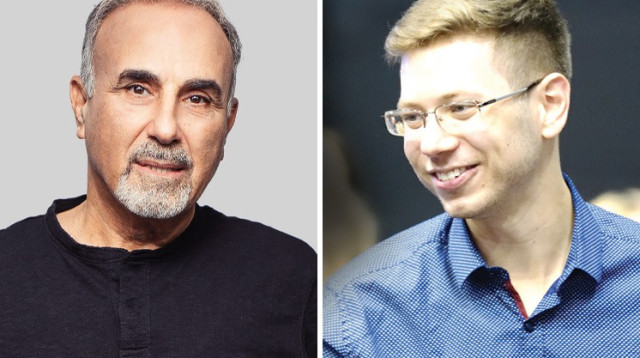 מימין, יאיר נתניהו. משמאל, יחזקאל הבגדדי (צילום: גילי יערי פלאש 90, פייסבוק,מיכה לובטון)