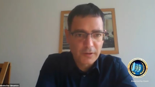 משה בר סימן טוב (צילום: צילום מסך מוועידת הדיאלוג הבינלאומי למנהיגות אסטרטגית)