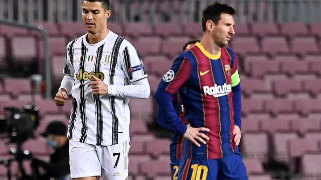 כריסטיאנו רונאלדו , ליונל מסי (צילום: JOSEP LAGO/AFP via Getty Images)