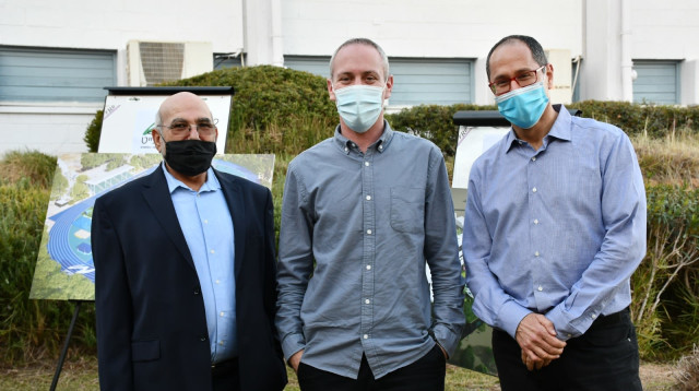 שי אברהמי, חילי טרופר, יקי אנוך (צילום: אבי שי)