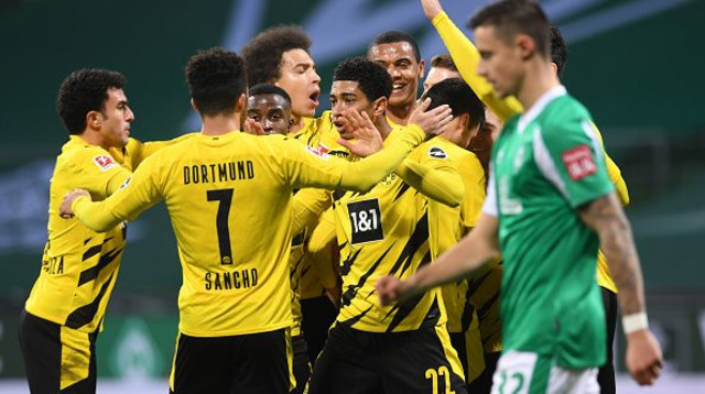 שחקני בורוסיה דורטמונד חוגגים (צילום: Carmen Jaspersen/picture alliance via Getty Images)