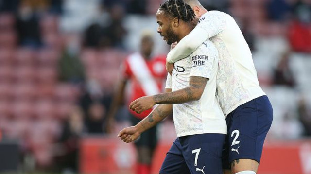 ראחים סטרלינג, קייל ווקר (צילום: Mark Leech/Offside/Offside via Getty Images)