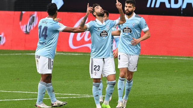 שחקני סלטה ויגו חוגגים (צילום: Octavio Passos/Getty Images)