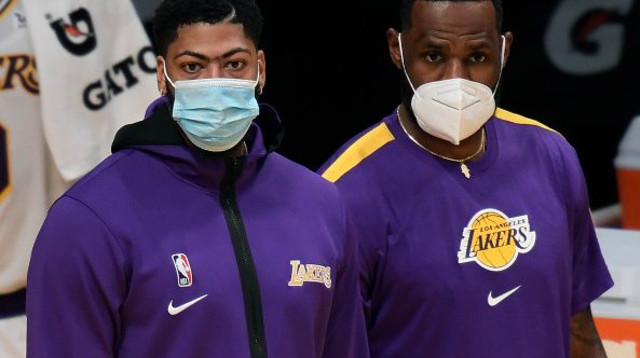 לברון ג’יימס , אנתוני דייויס (צילום: Harry How/Getty Images)