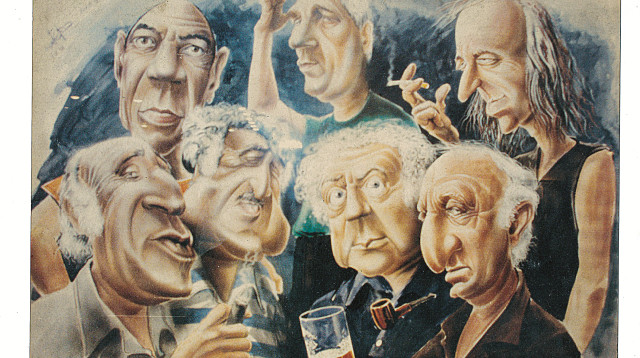 שולחן הרשעים בספריה (צילום: איור: שלמה כהן)