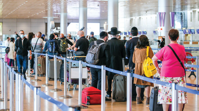 נתב"ג לפני הסגר השלישי (צילום: יוסי אלוני, פלאש 90)