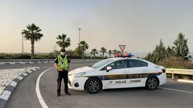 פעילות אגף התנועה (צילום: דוברות המשטרה)