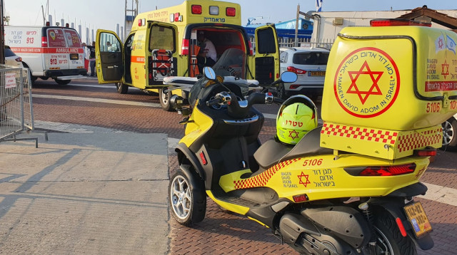 אמבולנס מד"א באשקלון (צילום: תיעוד מבצעי מד"א)