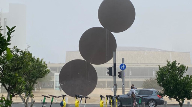 ערפל בתל אביב (צילום: אבשלום ששוני)