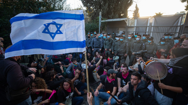 הפגנות בלפור (צילום: אוליביה פיטוסי)