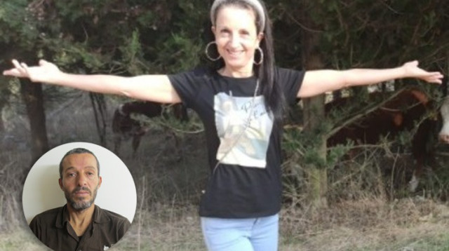 אסתר הורגן מימין, החשוד ברצח מוחמד כבהא בתמונה הקטנה (צילום: באדיבות המשפחה,תקשורת שב"כ)