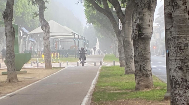 ערפל בתל אביב (צילום: אבשלום ששוני)