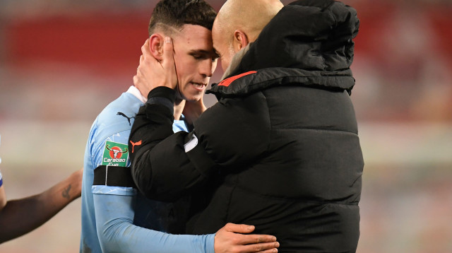 פפ גווארדיולה , פיל פודן (צילום: PETER POWELL/POOL/AFP via Getty Images)