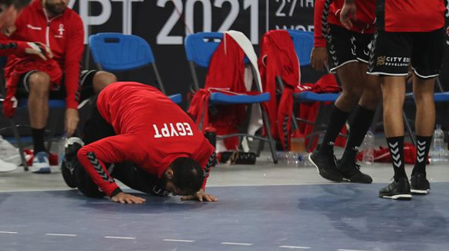 נבחרת מצרים בכדוריד (צילום: MOHAMED ABD EL GHANY / Contributor)