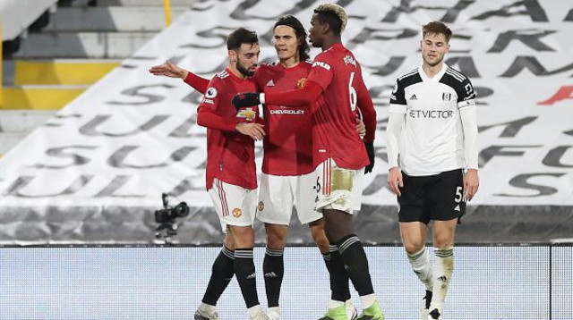 שחקני מנצ’סטר יונייטד חוגגים (צילום: Peter Cziborra - Pool/Getty Images)